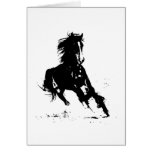 Horse Silhouette Cards