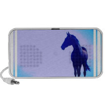 Horse Silhouette Design Speakers