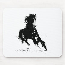 Horse Silhouette Mouse Pads