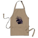 Horse Silhouette Shadowed aprons
