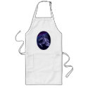 Horse Silhouette Shadowed Oval Apron