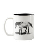 HORSE, STALLION, PENCIL ART REALISM mugs