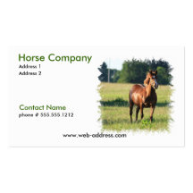 Horse Standing Business Card