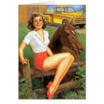Horse Struck Pinup Cards