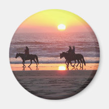 Horse Sunset Magnet