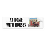 Horse Trailer Camper bumper stickers