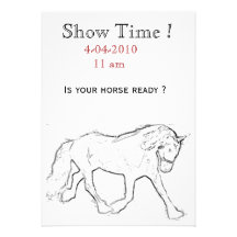 Horse Trainer Custom Invitation