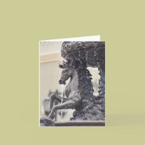 Horse Water Fountain Note Cards