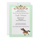 HORSE Western Cowgirl 5x7 Baby Shower Invitation