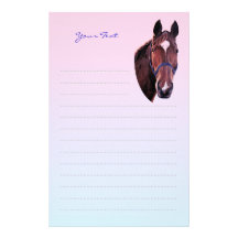 Horse Writing Paper Personalized Stationery