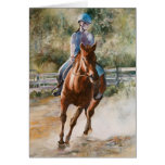 Horseback Riding Equestrian Teamwork Greeting Card