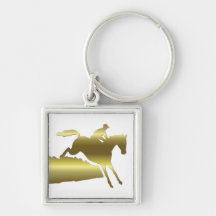 Horseback riding keychain