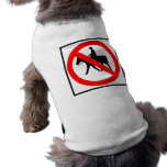 Horseback Traffic Prohibited Highway Sign Pet Shirt