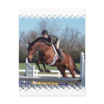 Horses and Show Jumping Postcard