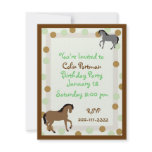 Horses Birthday Invitation