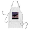 Horses Dance silhouette at sunset aprons