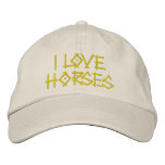 HORSES embroidered hats