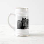 Horses funny beer mug