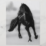 Horses glancing sideways full colour flyer