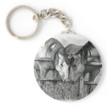 HORSES IN LOVE: PENCIL REALISM keychains