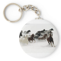 Horses in the snow