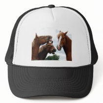 Horses laughing