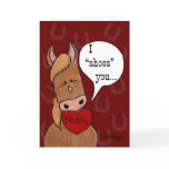 Horse's Mouth Valentine-personalise cards