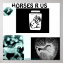 HORSES R US Photo 6567, Photo 6237,... posters