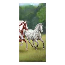 Horses Running Free Bookmark Custom Rack Card