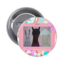 Horses Whispering Button
