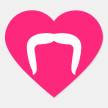 Horseshoe Moustache Sticker