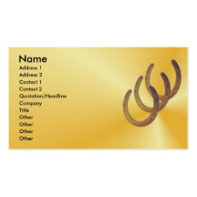 Horseshoe Profile Card Business Card Templates