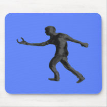HorseShoes Mousepad Blue