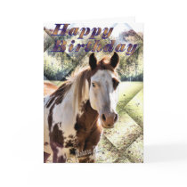 Horsin' around on your birthday greeting card