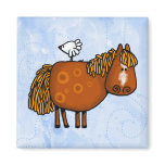 horsing around refrigerator magnet