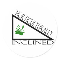 Horticulturally Inclined Round Stickers