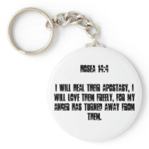Hosea 14:4 key chain