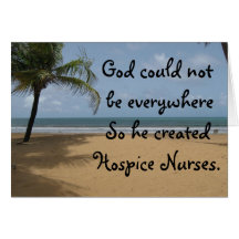 Hospice Nurse Christian Greeting Card
