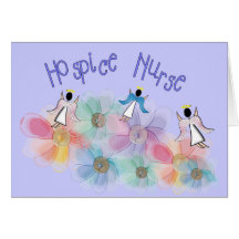 Hospice Nurse WHISPY Angels Design Greeting Card