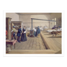 Hospital at Scutari, detail of Florence Nightingal Post Cards