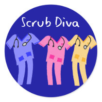 Hospital Scrubs Wearer Gifts Sticker