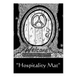 "Hospitality Mat" ACEO Art Trading Card business cards