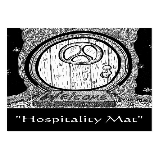 "Hospitality Mat" ACEO Art Trading Card Business Card Template