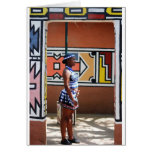 Hostess At Lesedi Greeting Cards