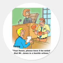 HOSTILE WITNESS STICKER