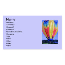 Hot Air Balloon Business Card Template