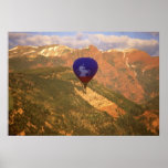Hot Air Balloon over Aspen CO - Poster