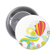 Hot air balloon pin