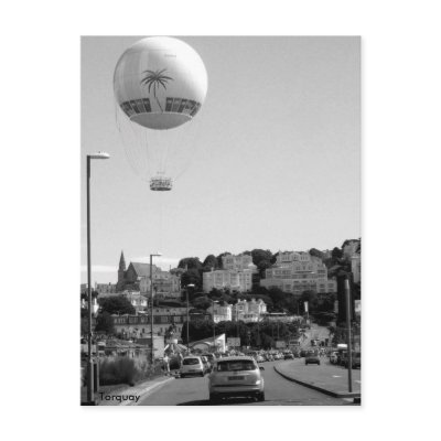 Hot Air Balloon , Torquay Post Card