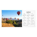 Hot air balloons 2012 Calendar Photo Card photo cards